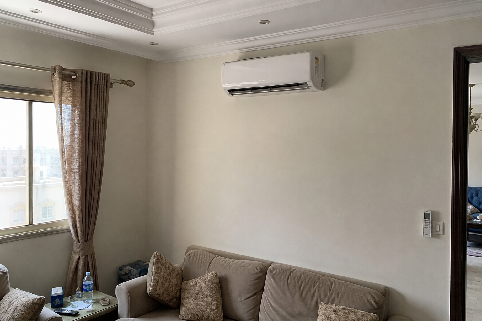 شراء مكيفات مستعملة الكويت — مكيف سبليت جداري داخل منزل للبيع كاش تقييم فوري 9878 6049