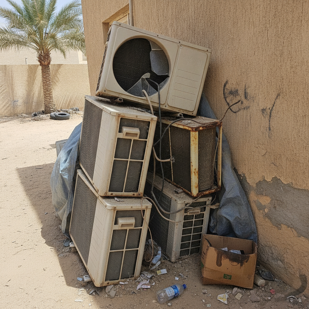 نشتري سكراب مكيفات الكويت — صورة واقعية للبيع كاش تقييم فوري 9878 6049